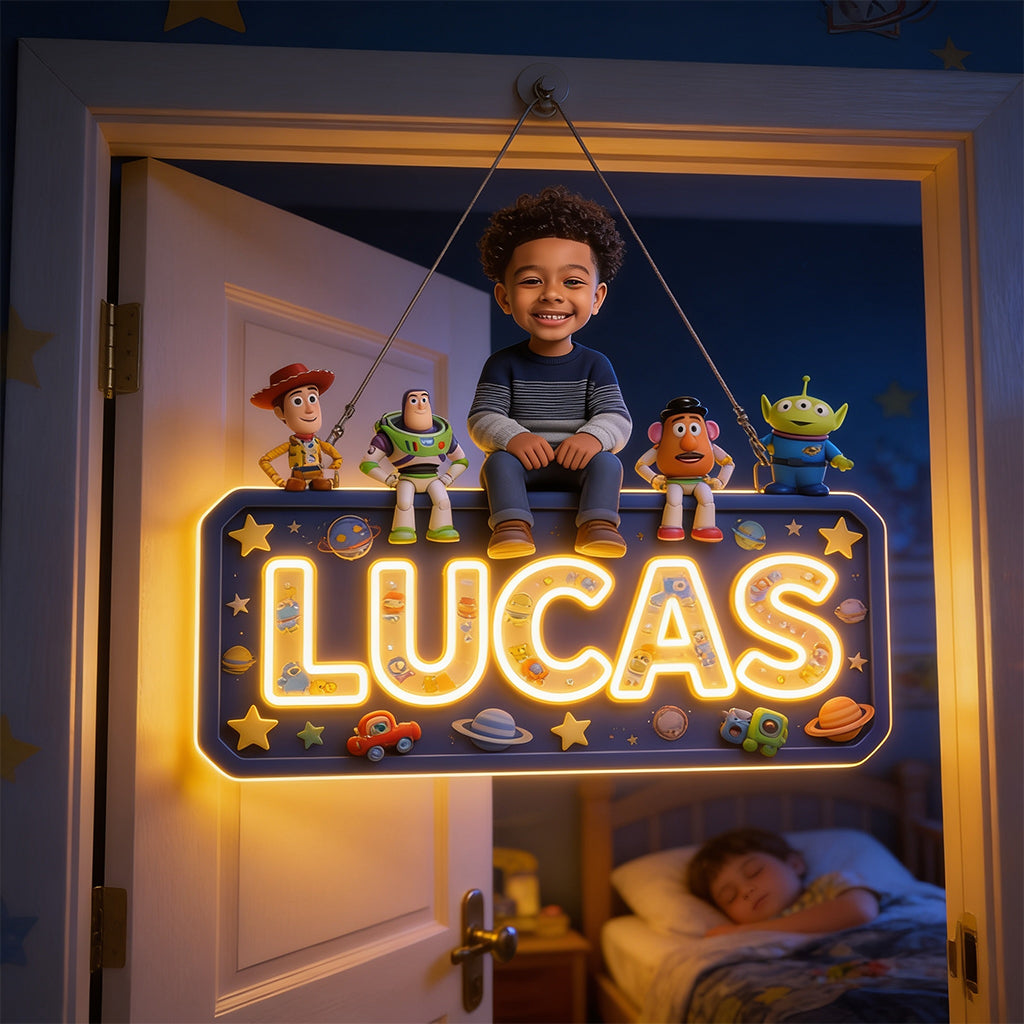 The Story Of Toys - Personalized Movie For Kids LED Light Acrylic Sign