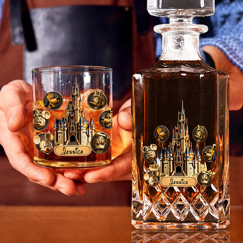 The Magical Castle - Personalized Mouse Whiskey Decanter Set