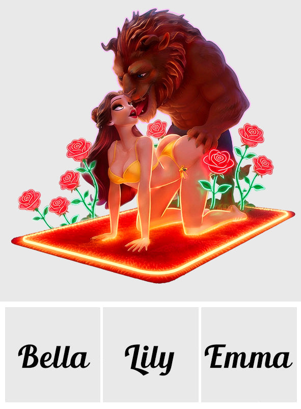 Beauty & The Monster - Personalized Beauty And The Beast Neon LED Light Sign
