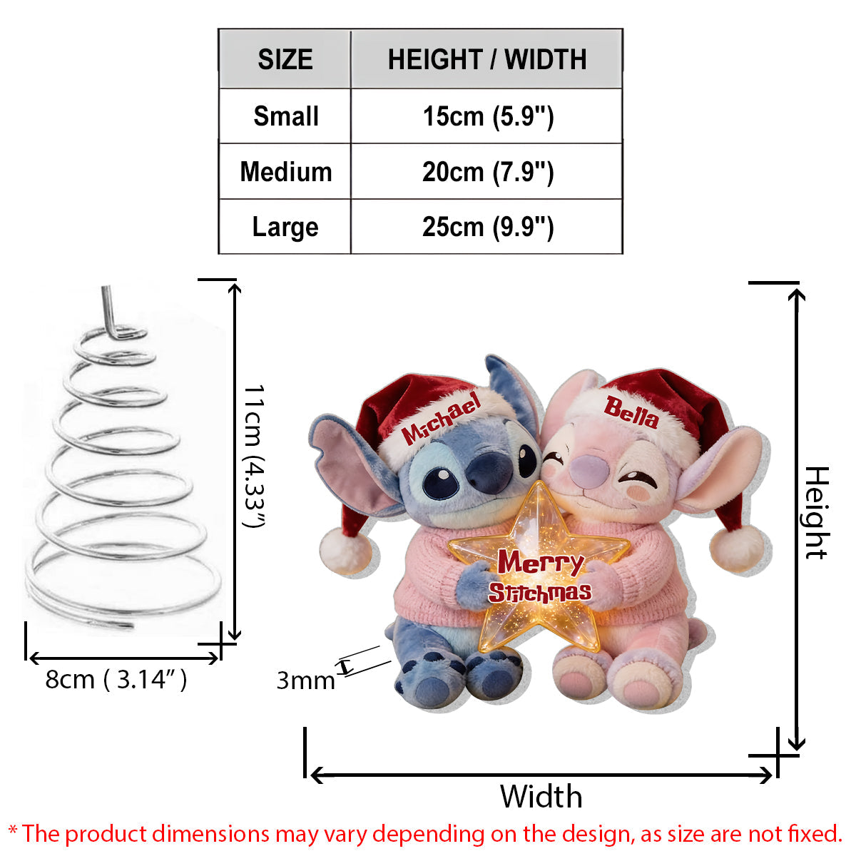 I'm Yours. No Returns Or Refunds - Personalized Ohana LED Light Tree Topper
