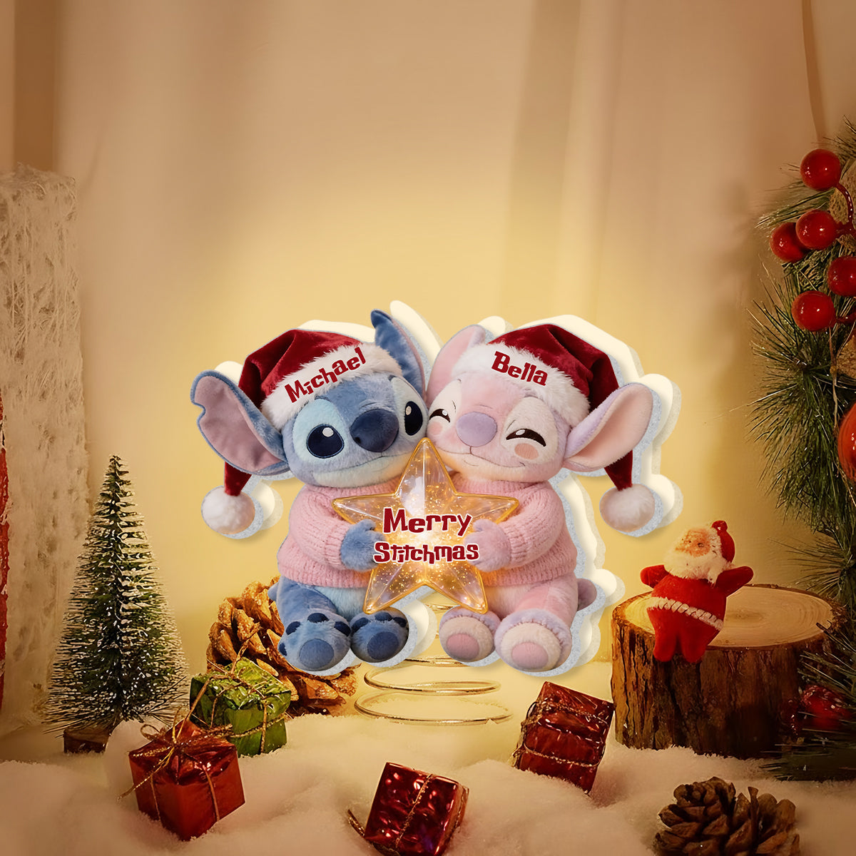 I'm Yours. No Returns Or Refunds - Personalized Ohana LED Light Tree Topper