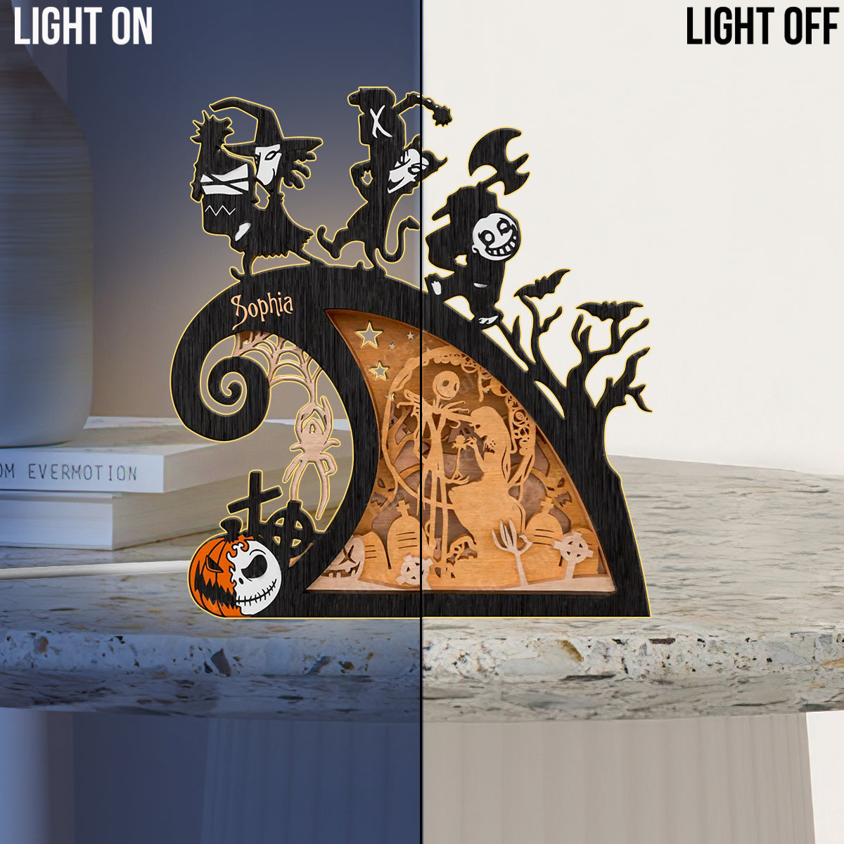Nightmare - Personalized Nightmare Acrylic LED Night Light