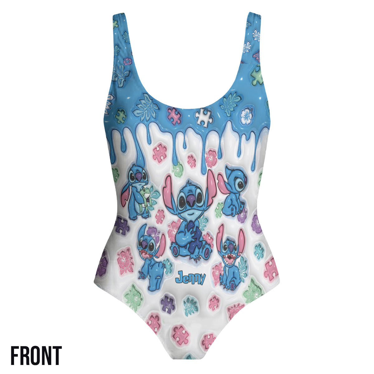 Ohana Means Family - Personalized Ohana Women Swimming Bodysuit