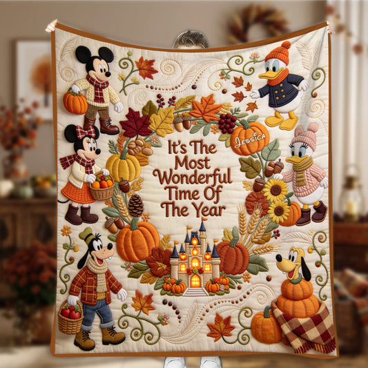 It's The Most Beautiful Time Of The Year - Personalized Mouse Blanket