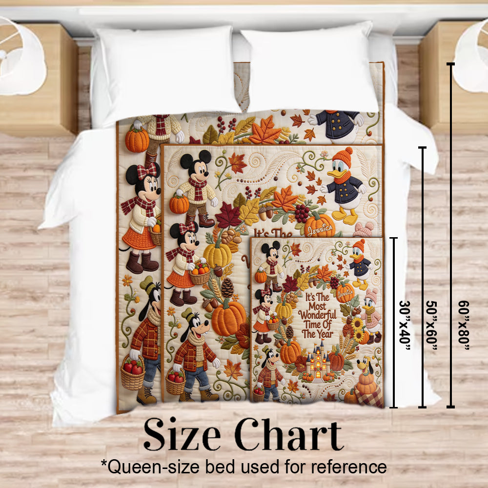 It's The Most Beautiful Time Of The Year - Personalized Mouse Blanket