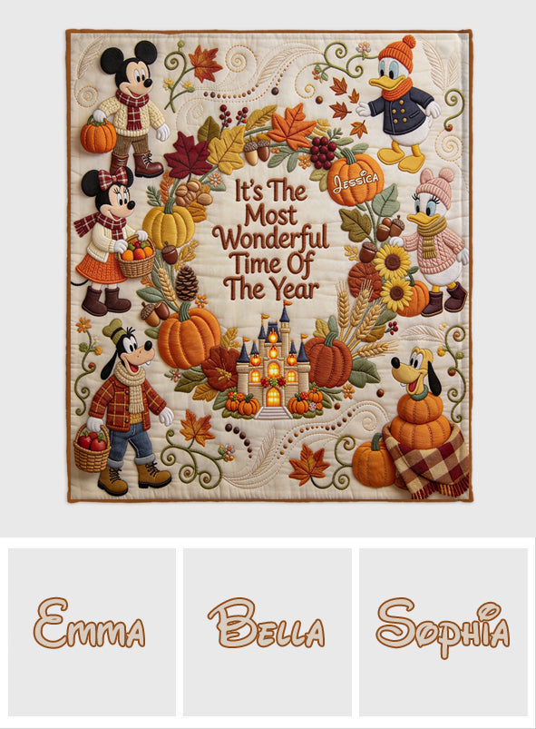 It's The Most Beautiful Time Of The Year - Personalized Mouse Blanket