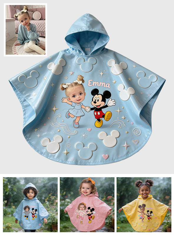 Custom Any Photo - Personalized Mouse Rain Poncho Coat