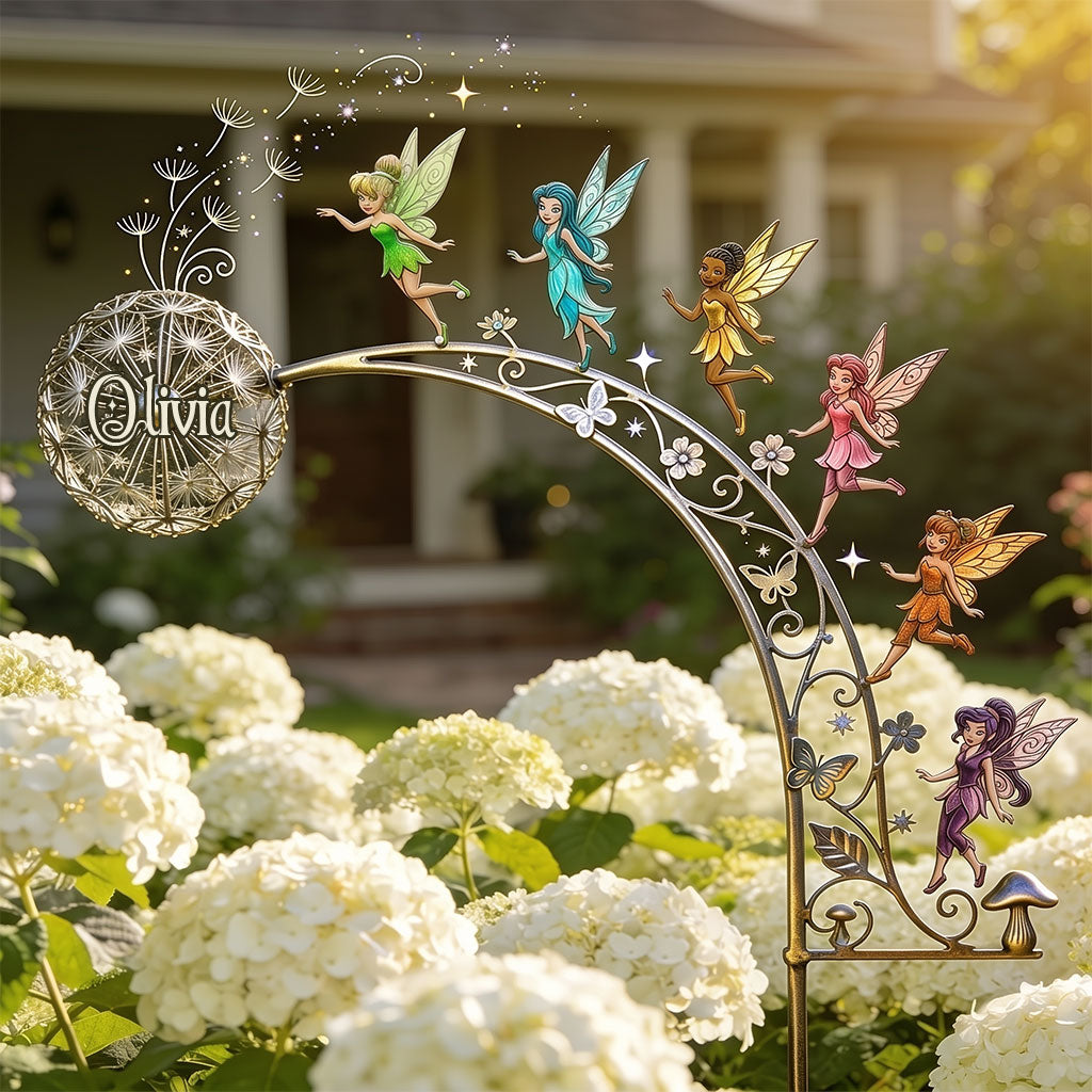 Garden Fairies - Personalized Flying Fairy Metal Garden Art