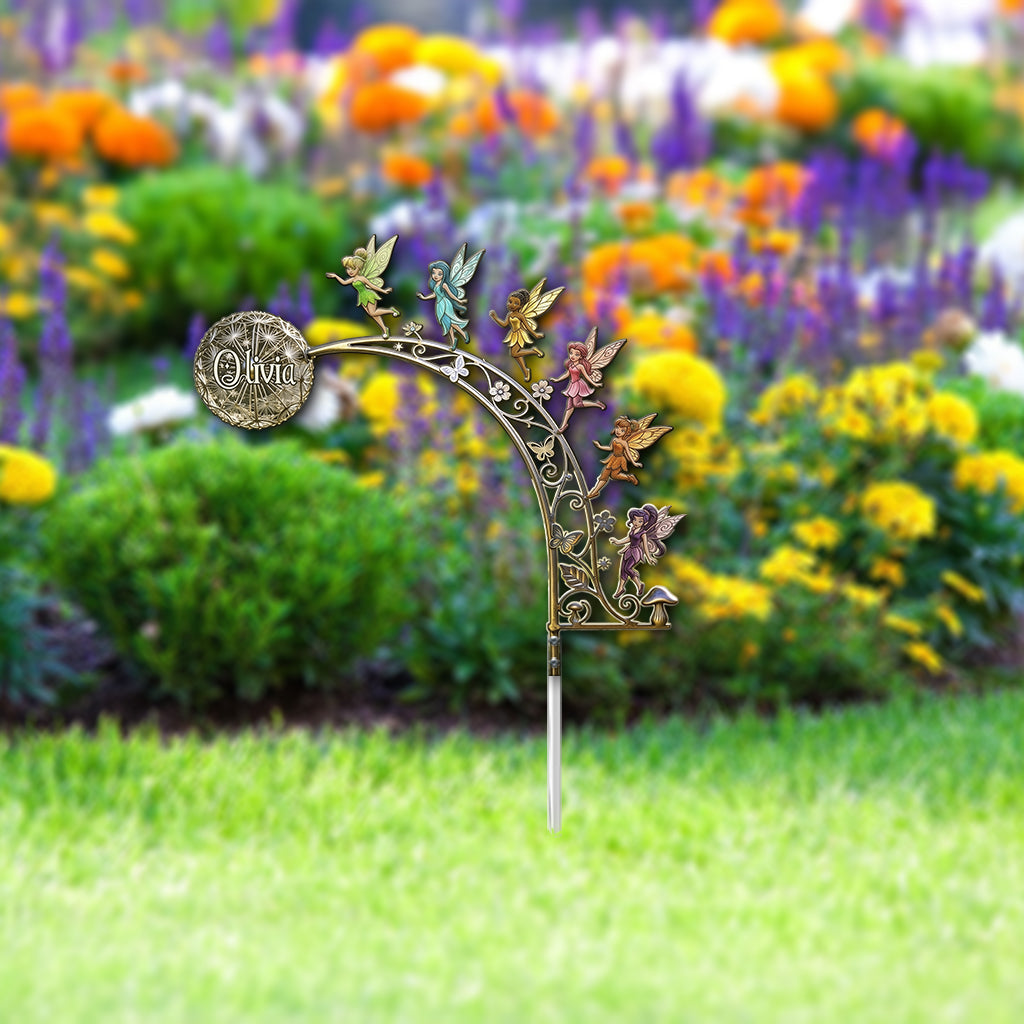 Garden Fairies - Personalized Flying Fairy Metal Garden Art