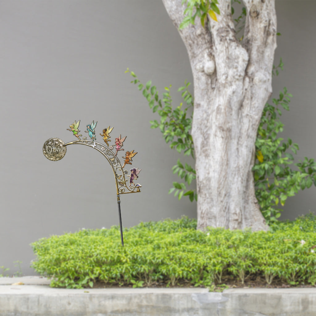Garden Fairies - Personalized Flying Fairy Metal Garden Art