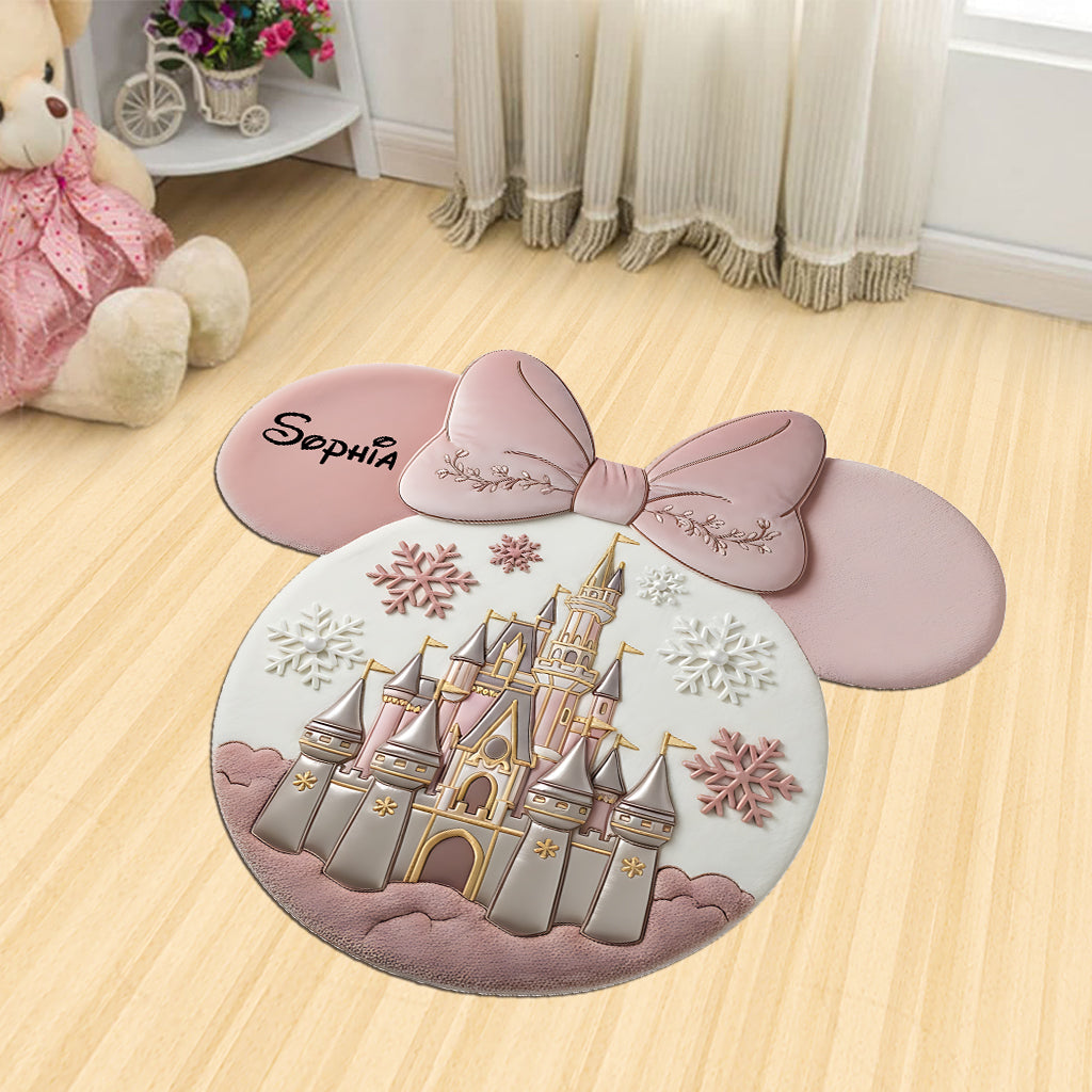 Magical Castle - Personalized Mouse Shaped Doormat/ Rug