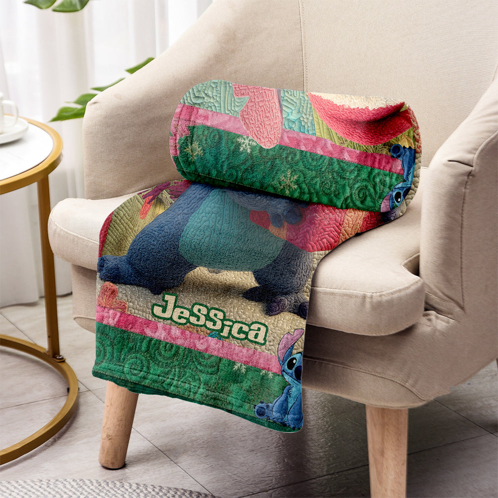 Merry Stitchmas - Personalized Ohana Blanket