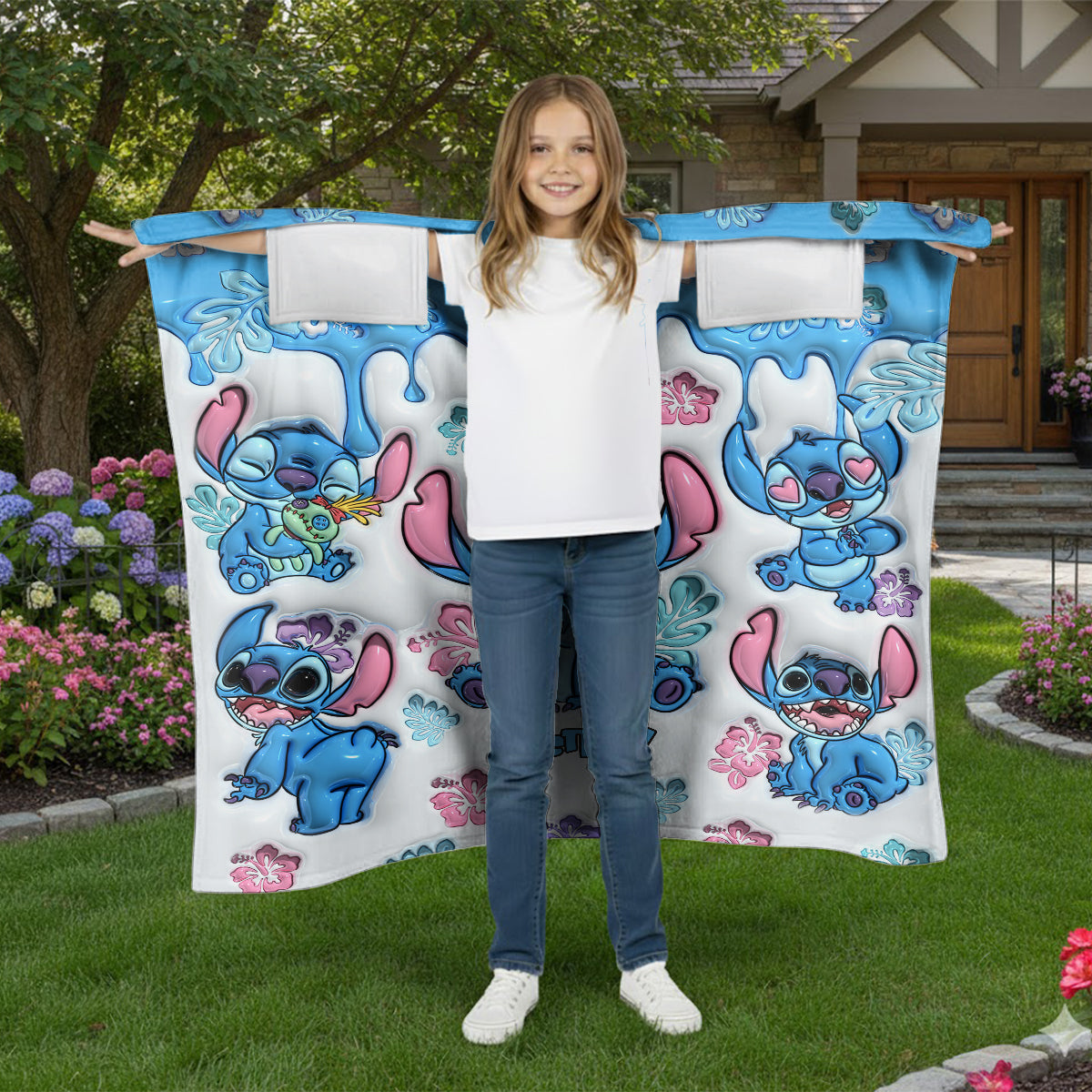 Ohana Means Family - Personalized Ohana Wearable Blanket