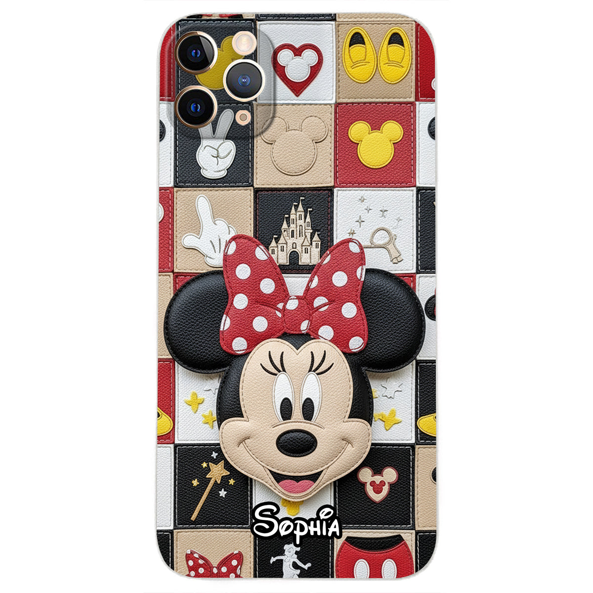 Magical Friends - Personalized Mouse Leather Phone Case