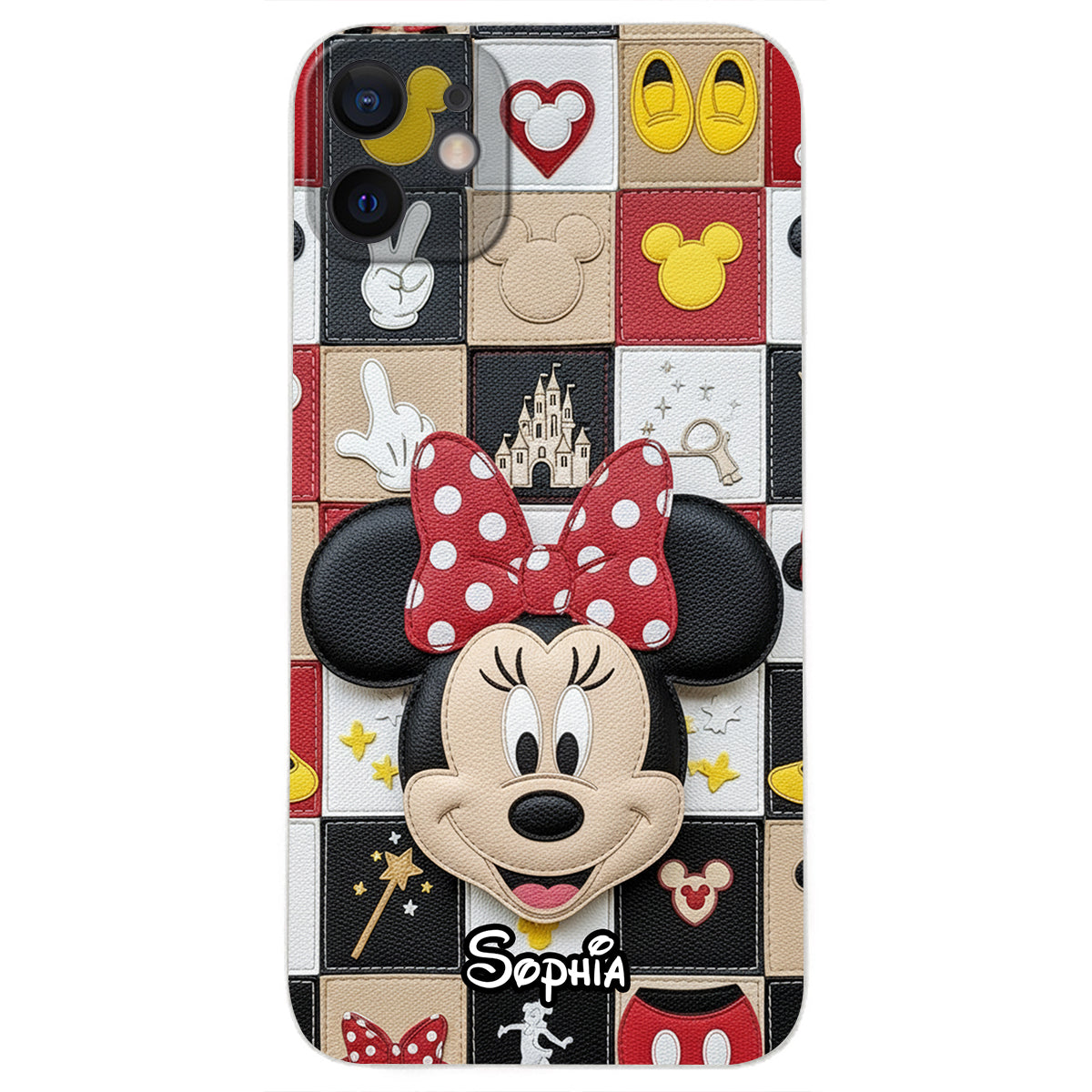 Magical Friends - Personalized Mouse Leather Phone Case