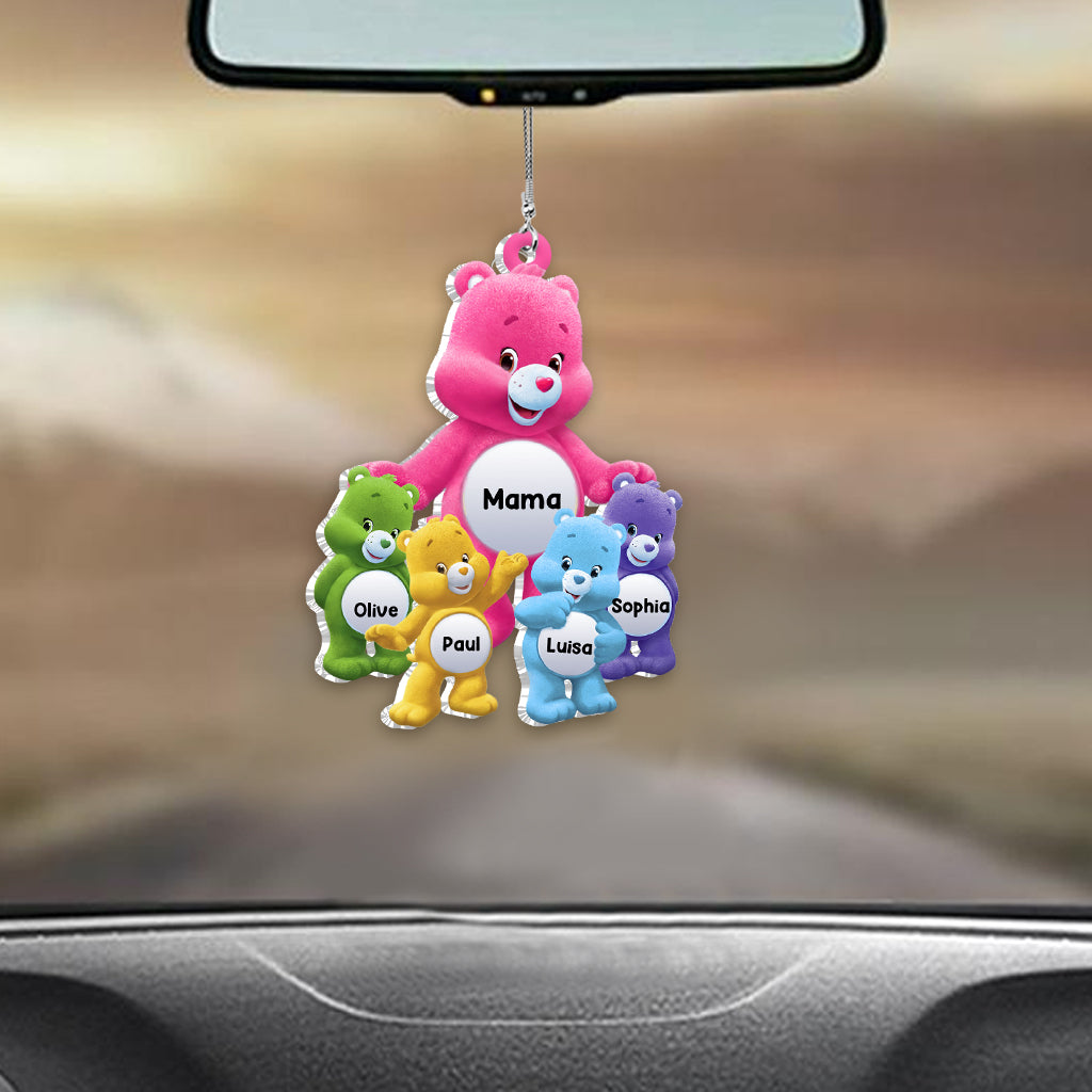 Mama Bear - Personalized Mother Custom Shaped Car Ornament