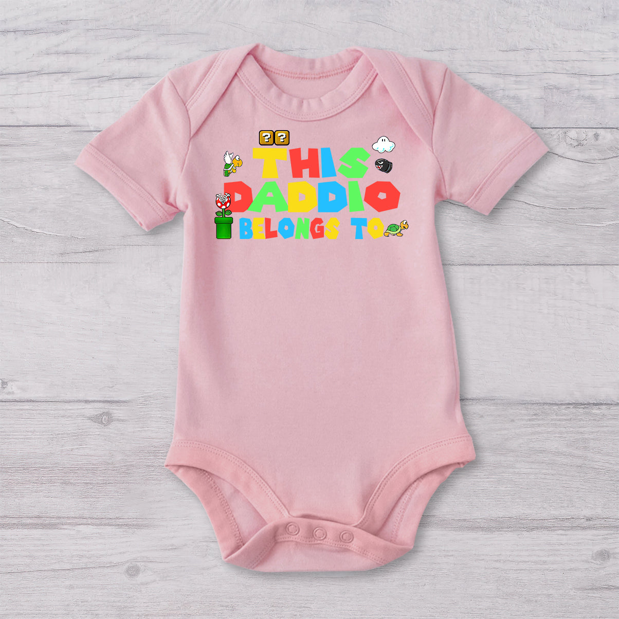 My Cool Daddio - Personalized Super Plumber T-shirt And Baby Onesie