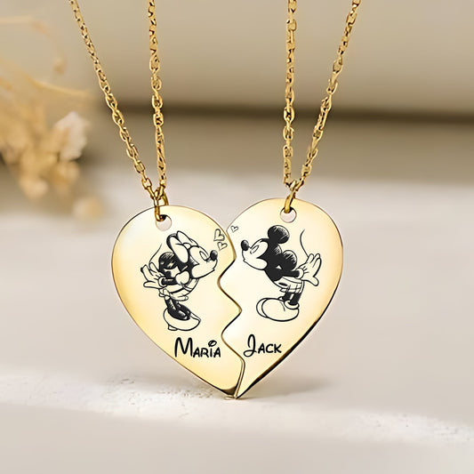 Magical Love - Personalized Mouse Matching Pendant Necklace
