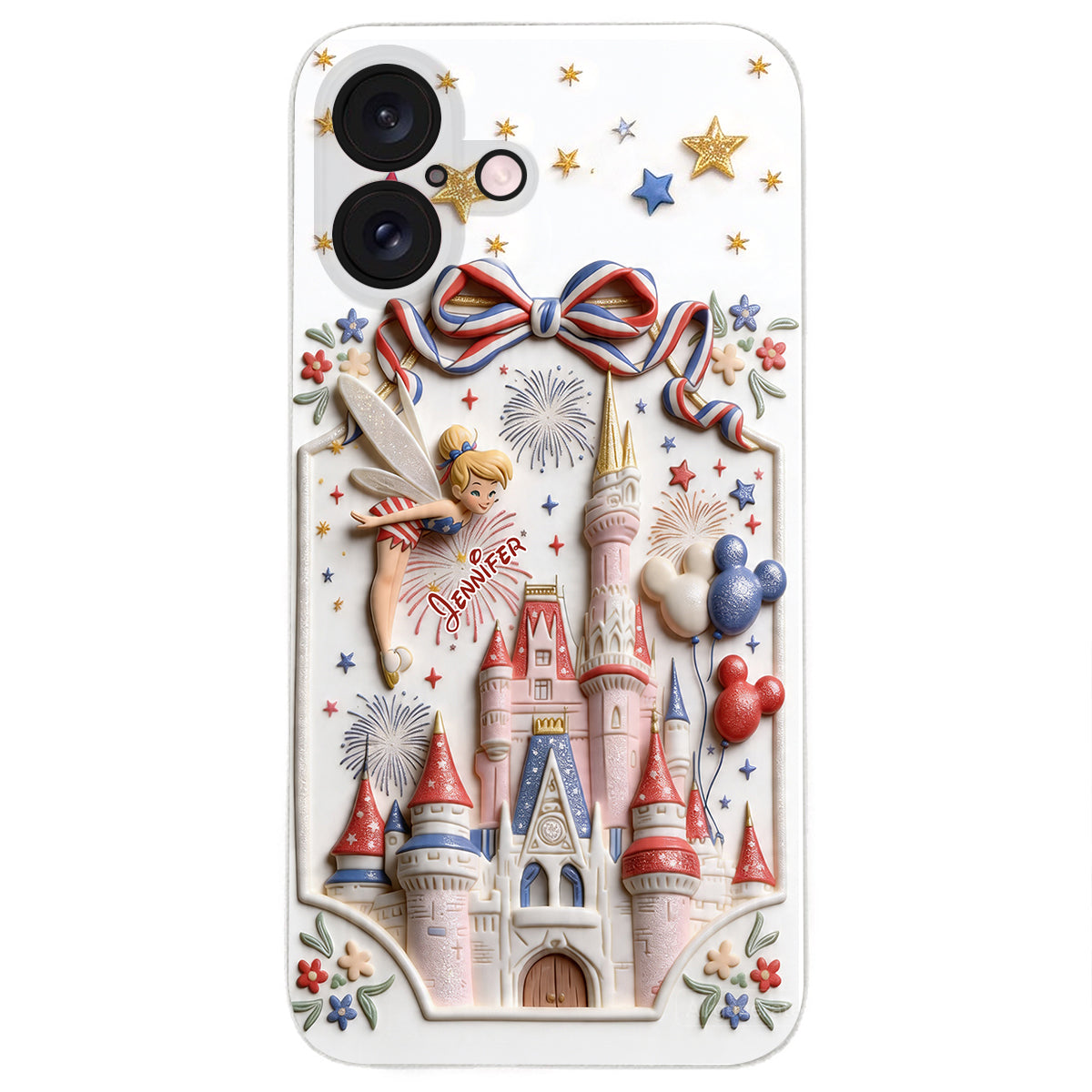 USA 250th Anniversary - Personalized Dream Trip 3D Embossed Leather Phone Case