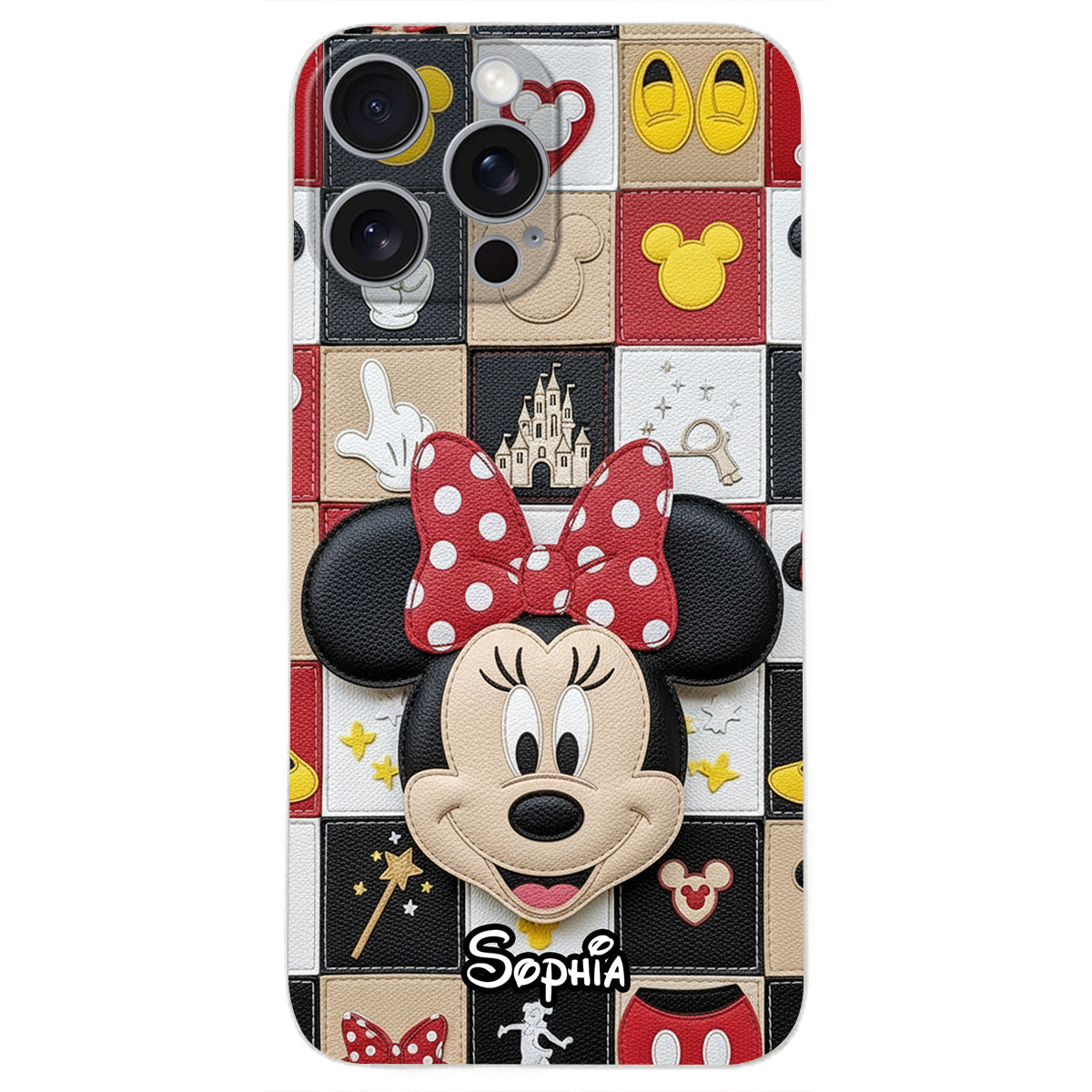 Magical Friends - Personalized Mouse Leather Phone Case