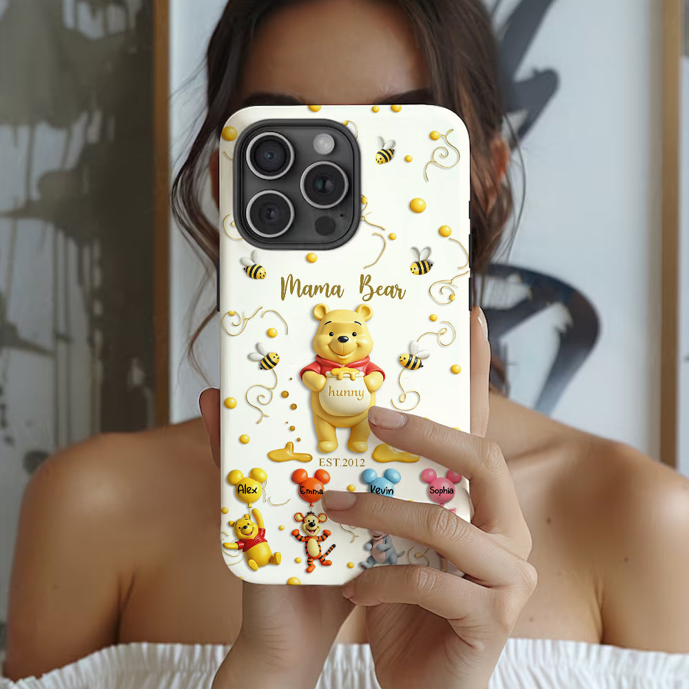Mama Bear - Personalized Mouse Full Print Phone Case