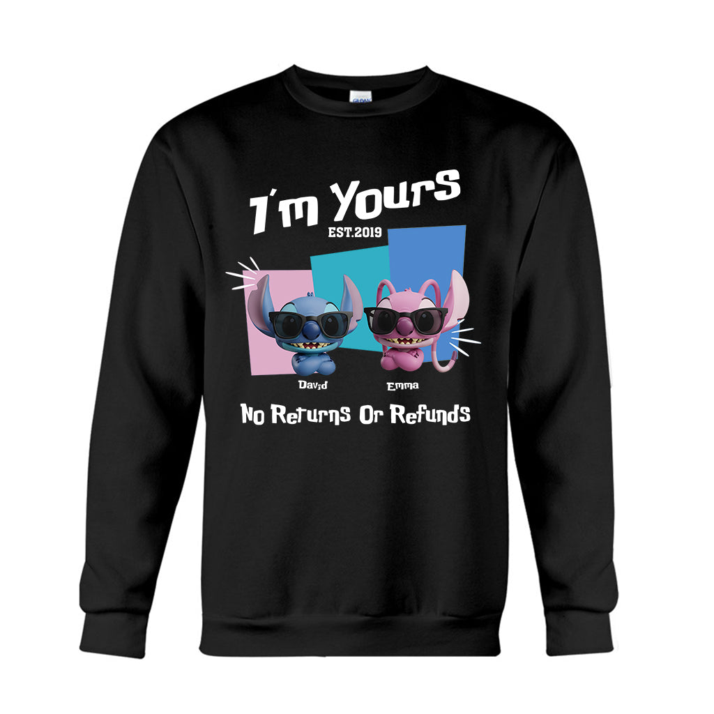 I'm Yours No Returns Or Refunds - Personalized Ohana T-shirt And Hoodie