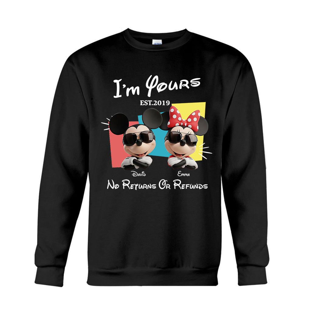 I'm Yours No Returns Or Refunds - Personalized Mouse T-shirt And Hoodie
