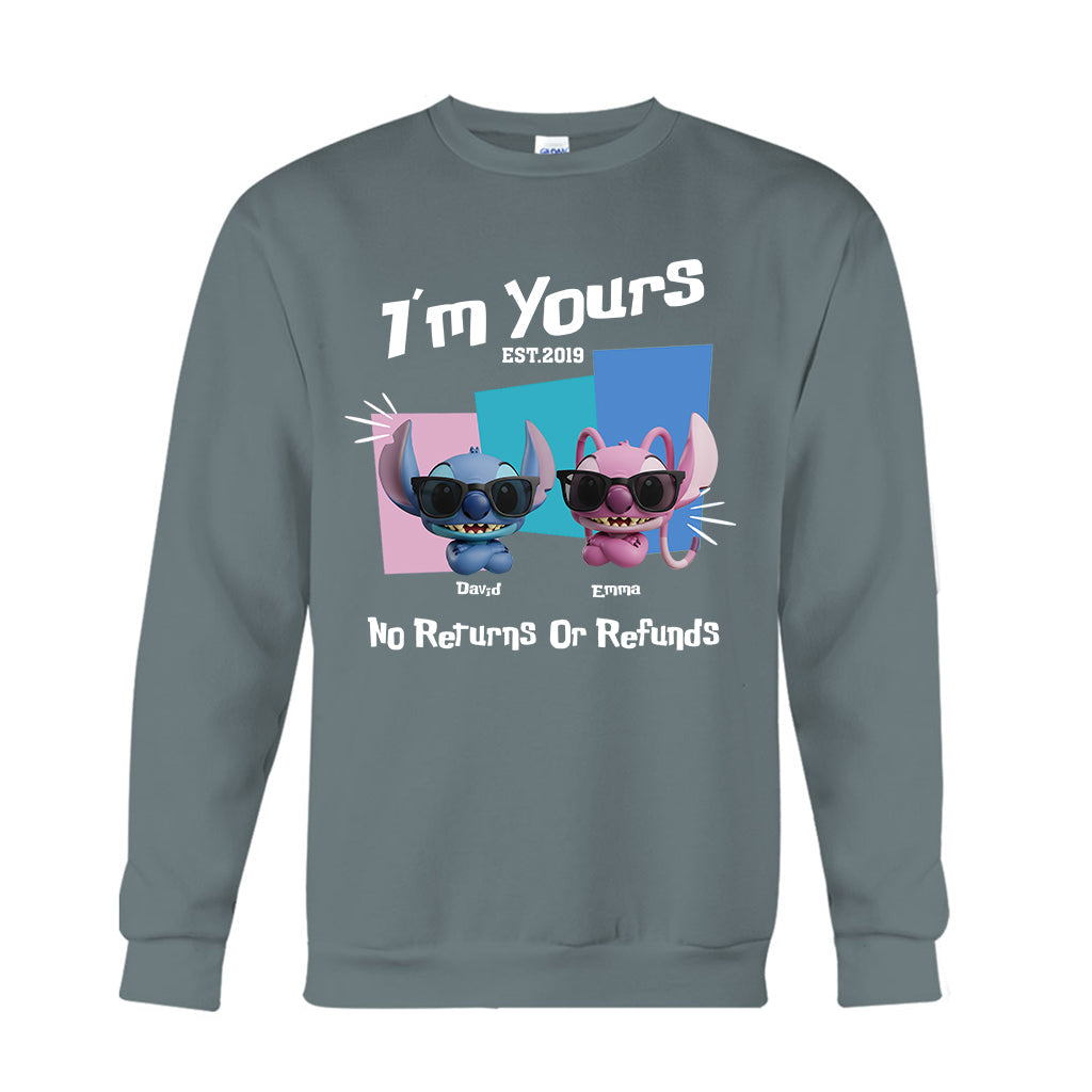 I'm Yours No Returns Or Refunds - Personalized Ohana T-shirt And Hoodie