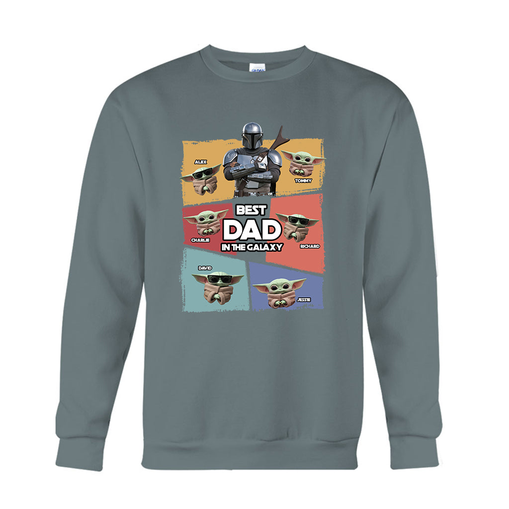 Best Dad In The Galaxy - Personalized The Force T-shirt And Hoodie