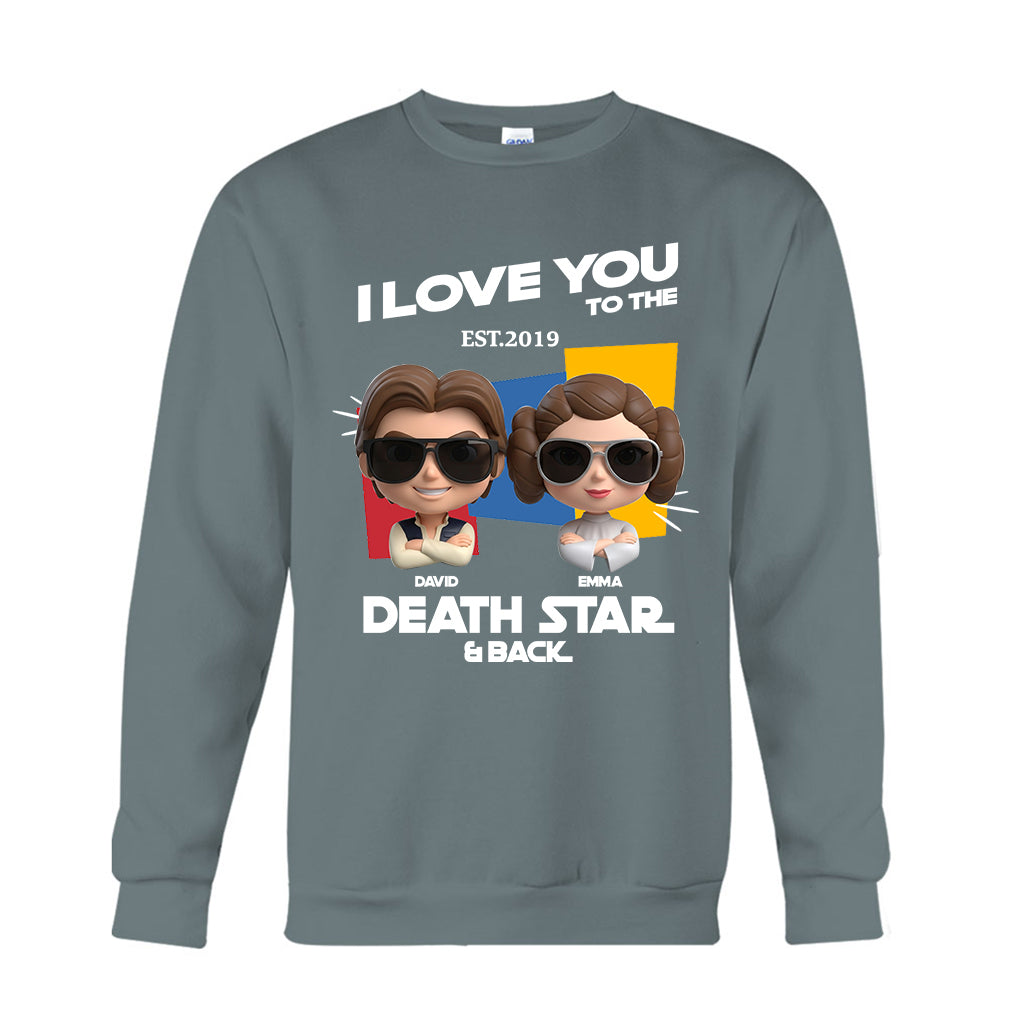 I Love You To The Death Star And Back - Personalized The Force T-shirt And Hoodie