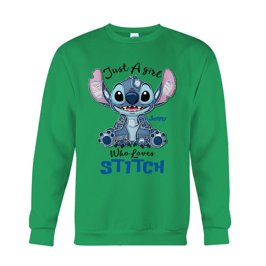 Just A Girl Who Loves Ohana - Personalized Ohana T-shirt And Hoodie