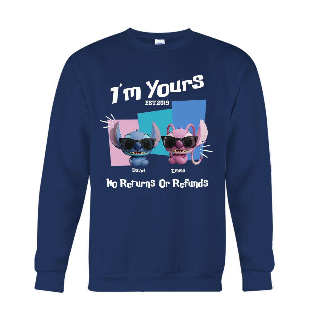I'm Yours No Returns Or Refunds - Personalized Ohana T-shirt And Hoodie