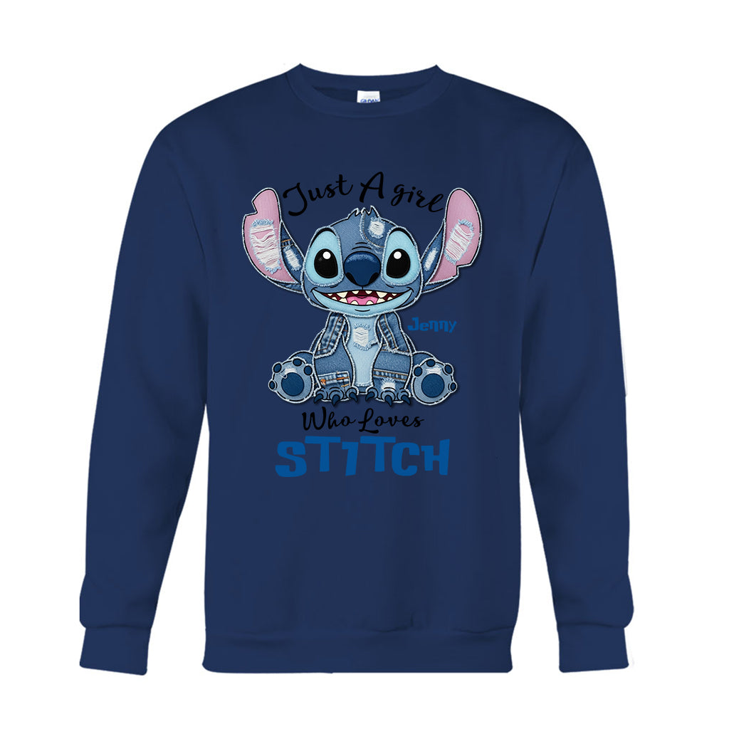 Just A Girl Who Loves Ohana - Personalized Ohana T-shirt And Hoodie