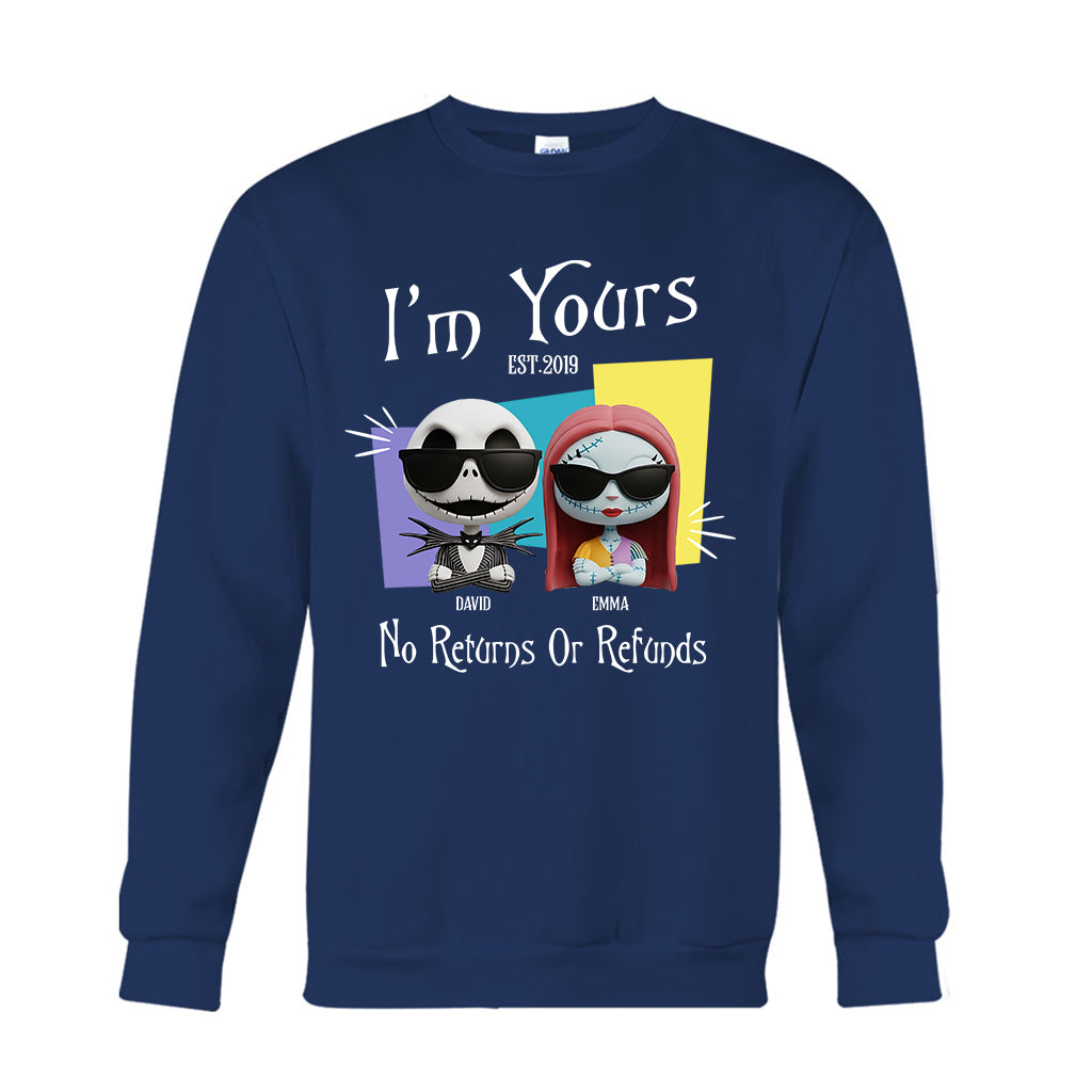 I'm Yours No Returns Or Refunds - Personalized Nightmare T-shirt And Hoodie