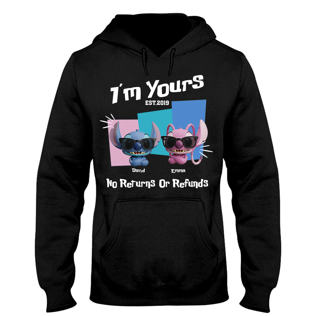I'm Yours No Returns Or Refunds - Personalized Ohana T-shirt And Hoodie