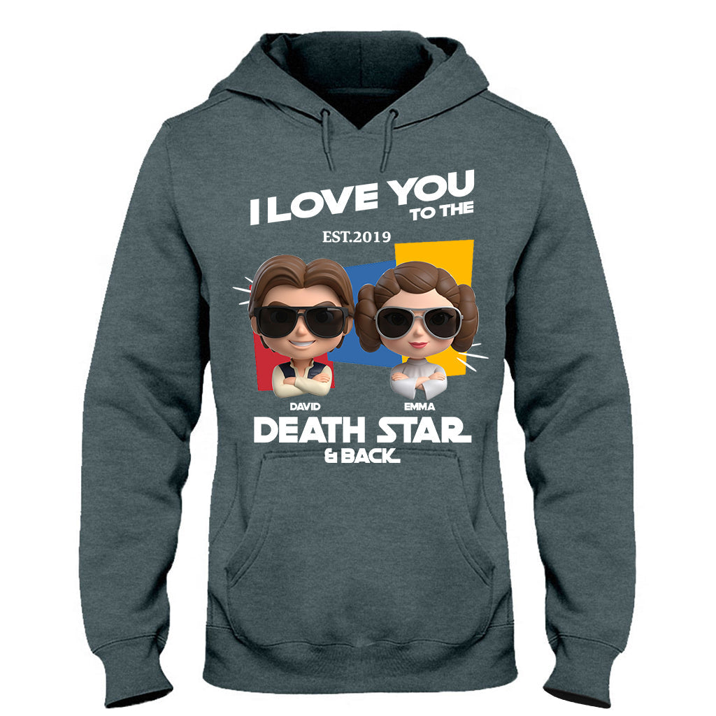 I Love You To The Death Star And Back - Personalized The Force T-shirt And Hoodie
