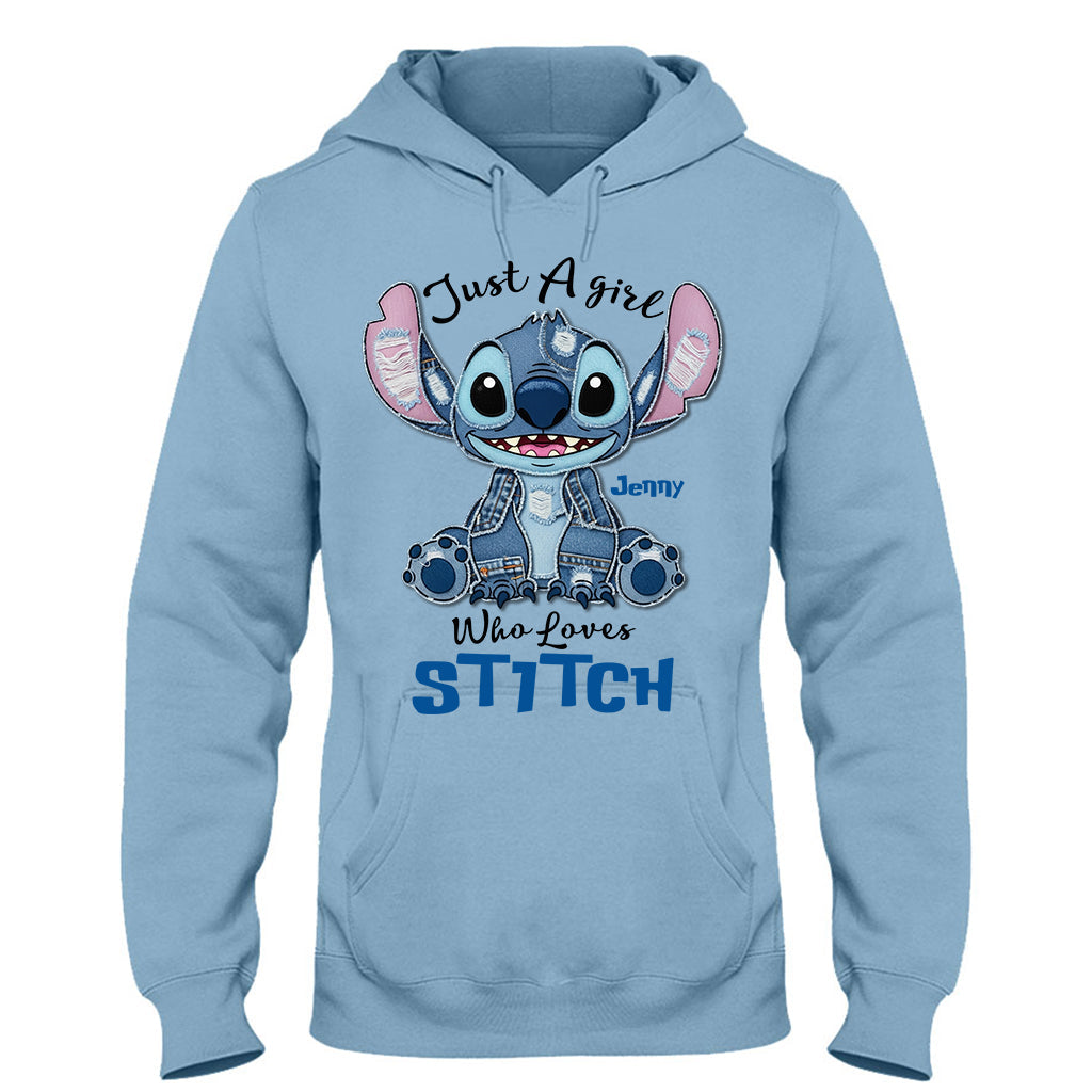 Just A Girl Who Loves Ohana - Personalized Ohana T-shirt And Hoodie