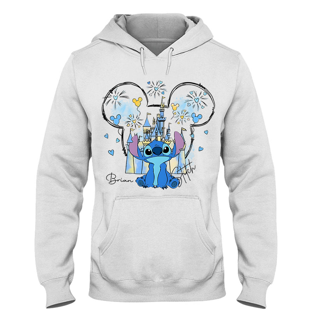 Mouse Ear Monster Boy And Girl Bow Angel - Personalized Ohana T-shirt And Hoodie