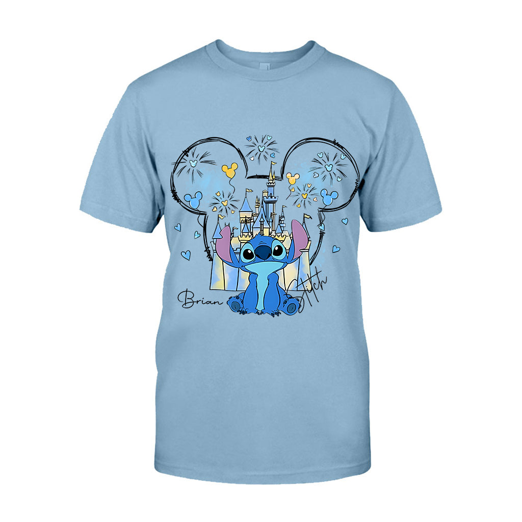 Mouse Ear Monster Boy And Girl Bow Angel - Personalized Ohana T-shirt And Hoodie