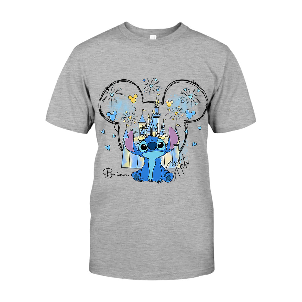 Mouse Ear Monster Boy And Girl Bow Angel - Personalized Ohana T-shirt And Hoodie