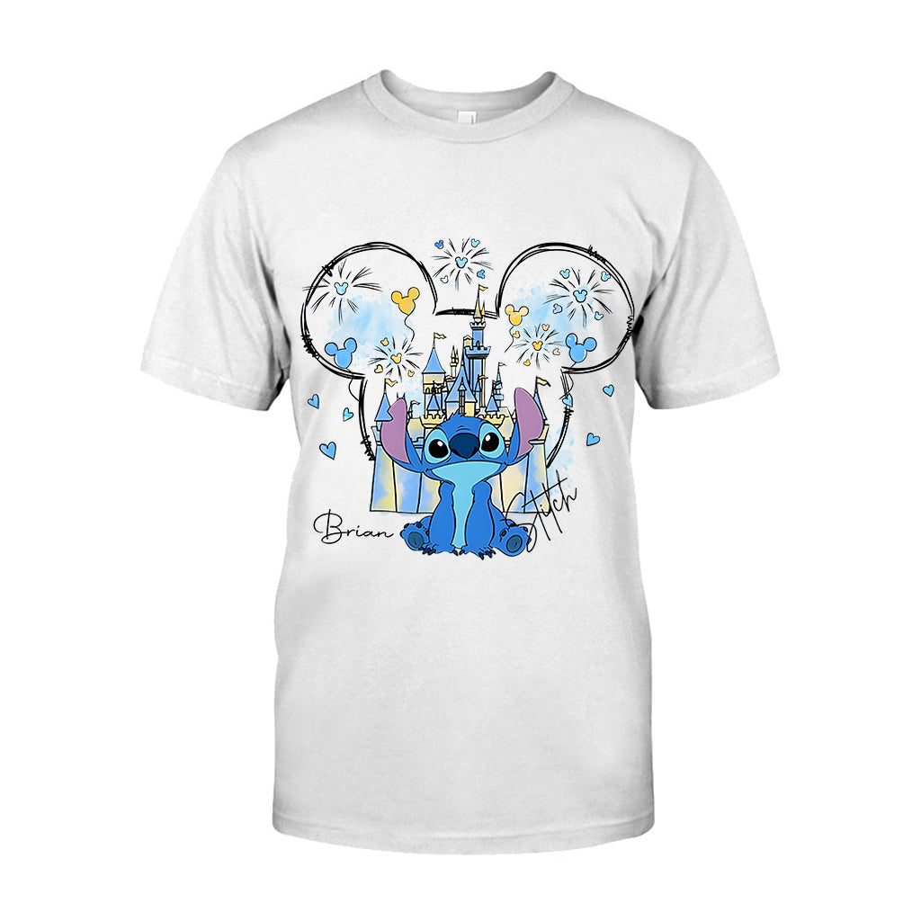 Mouse Ear Monster Boy And Girl Bow Angel - Personalized Ohana T-shirt And Hoodie