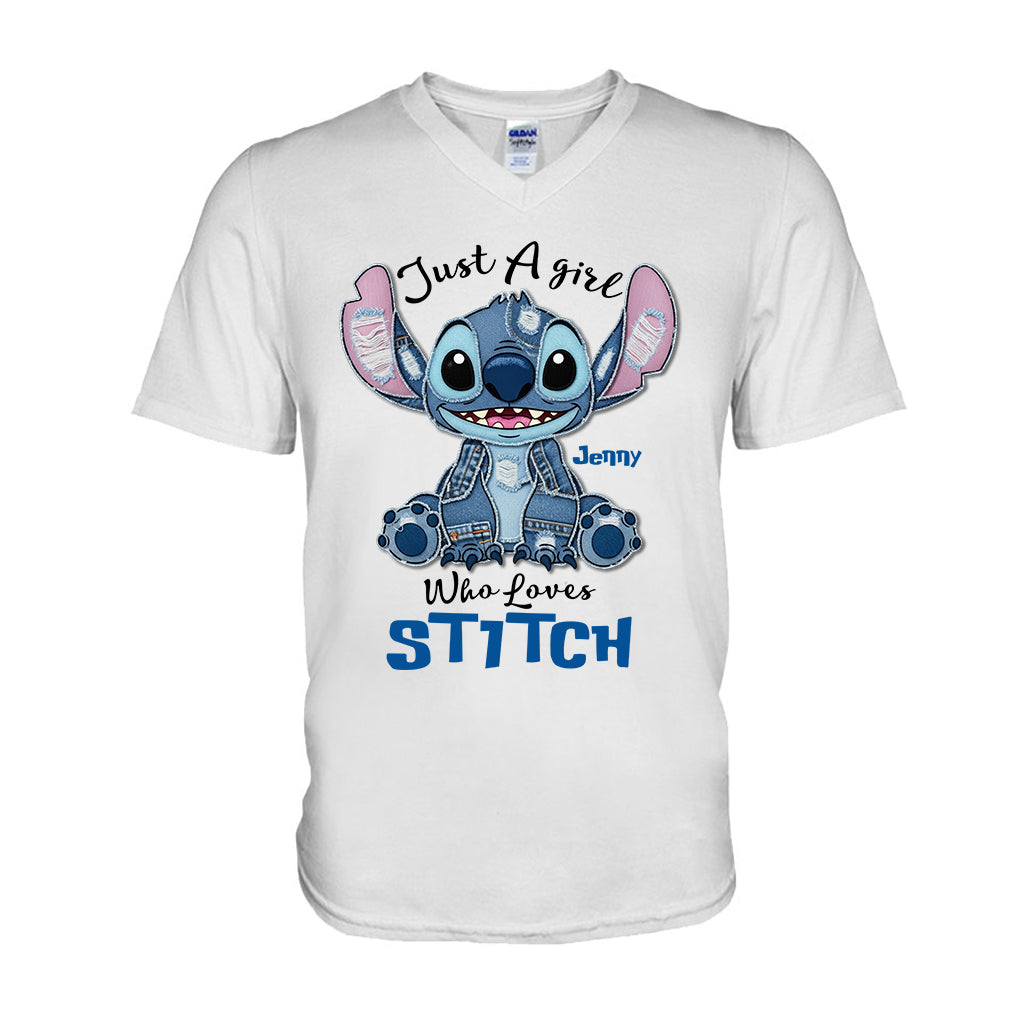 Just A Girl Who Loves Ohana - Personalized Ohana T-shirt And Hoodie