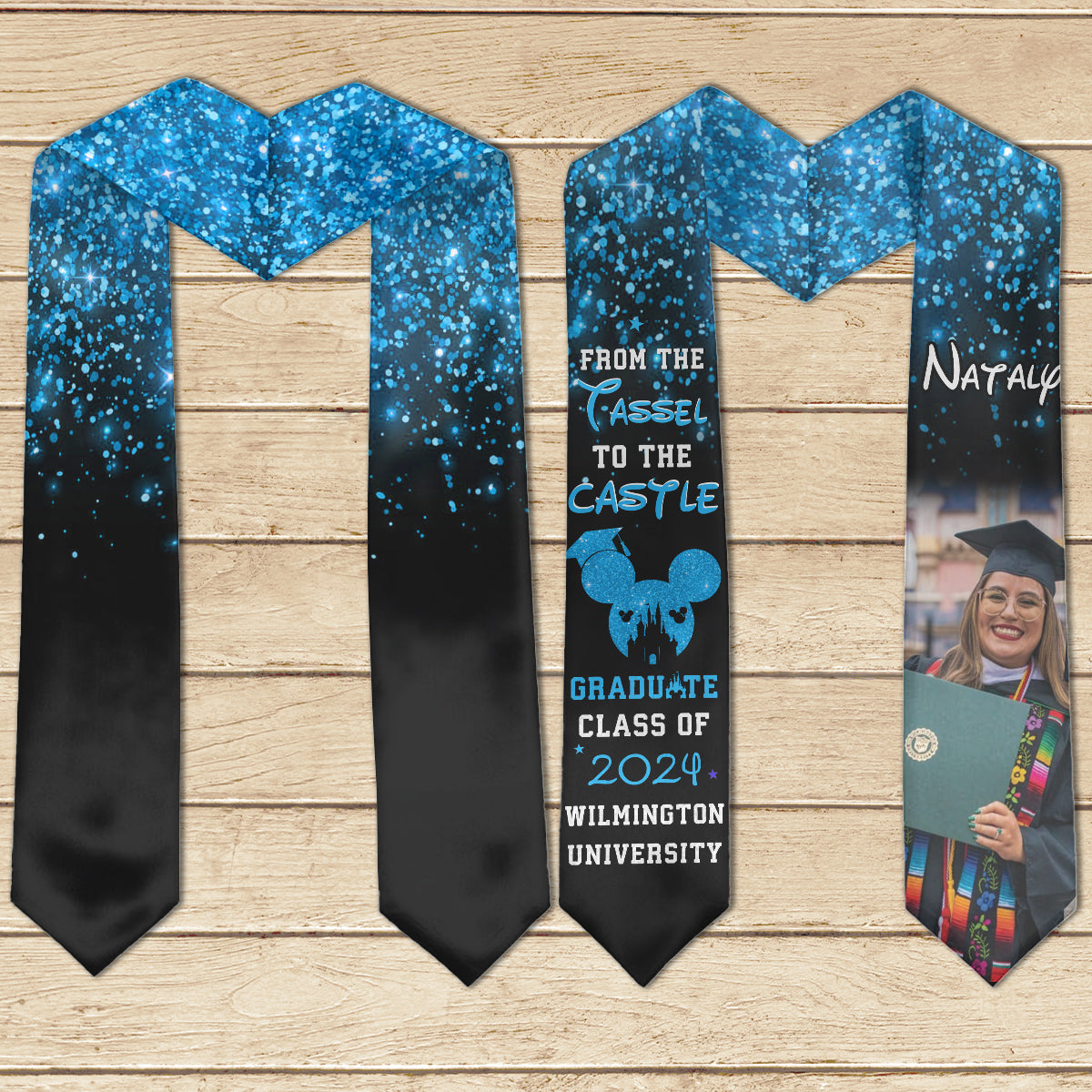 From The Tassel To The Castle - Personalized Graduation Graduation Stole