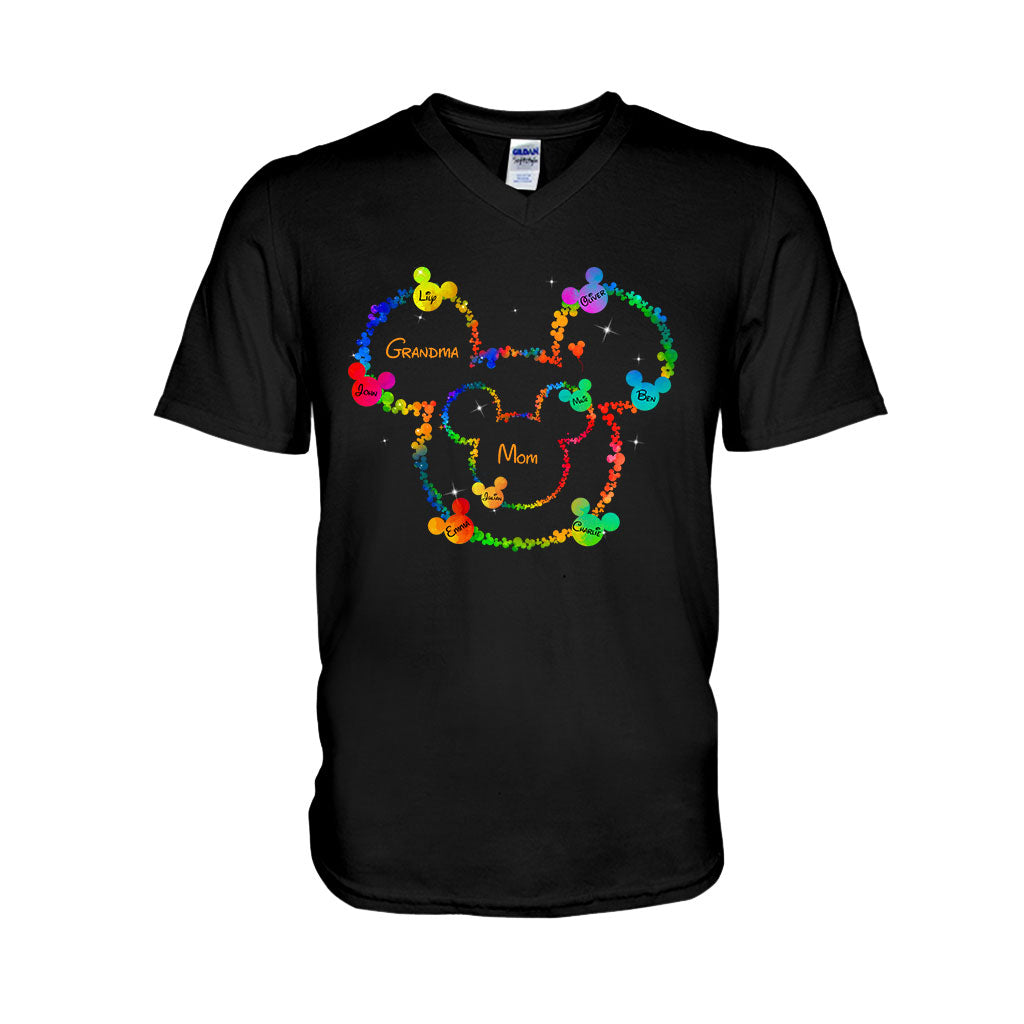 Mom Grandma Love - Personalized Mouse T-shirt And Hoodie