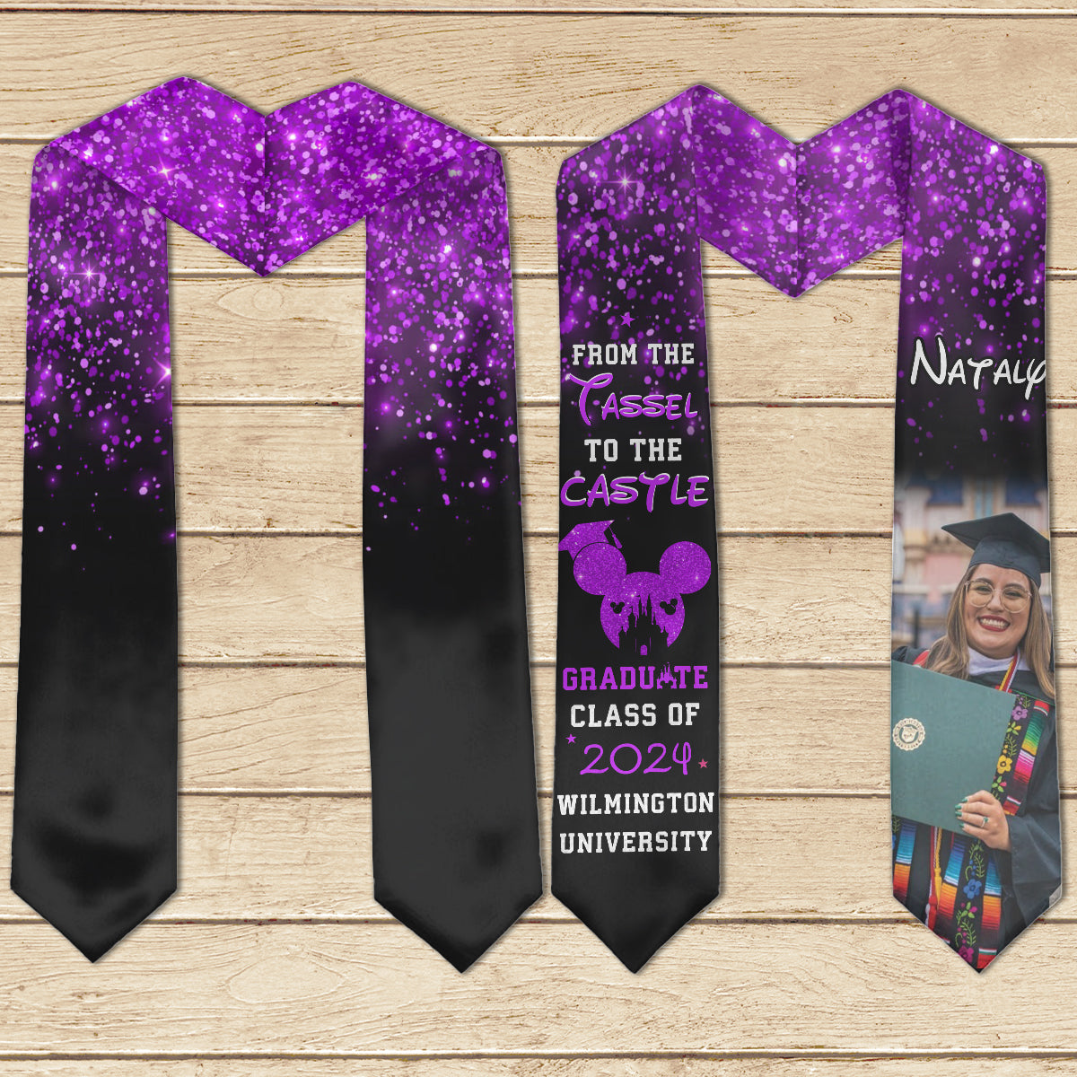 From The Tassel To The Castle - Personalized Graduation Graduation Stole