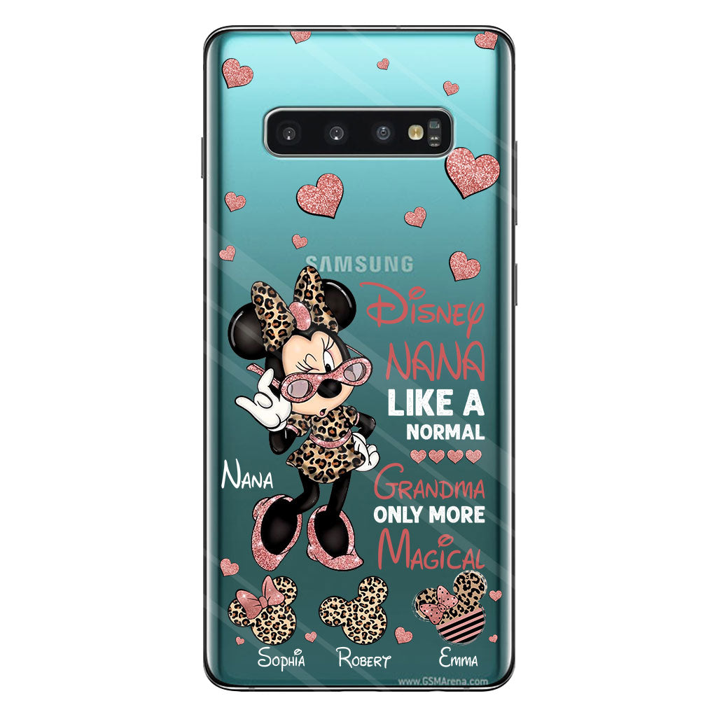 Like A Normal Grandma Only More Magical - Personalized Grandma Clear Phone Case