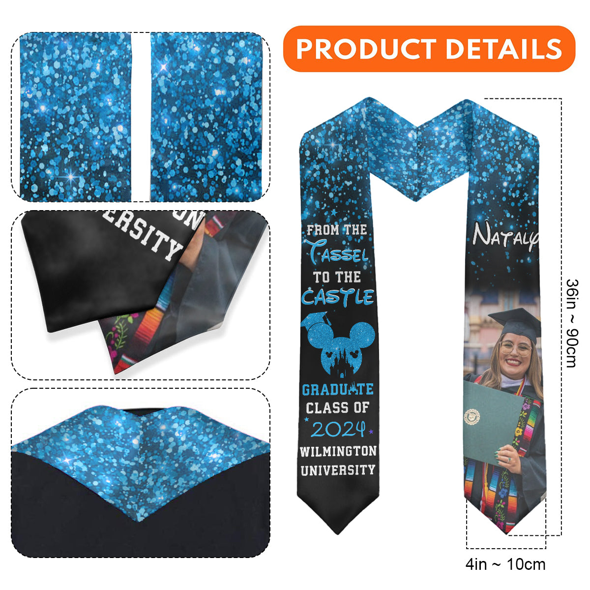 From The Tassel To The Castle - Personalized Graduation Graduation Stole