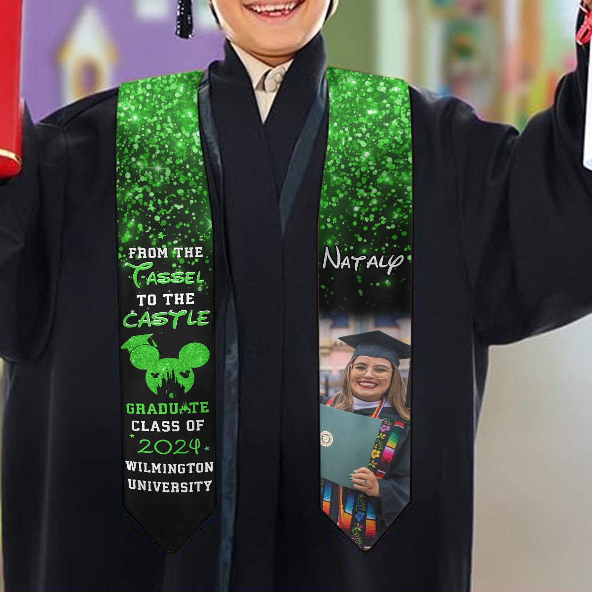 From The Tassel To The Castle - Personalized Graduation Graduation Stole