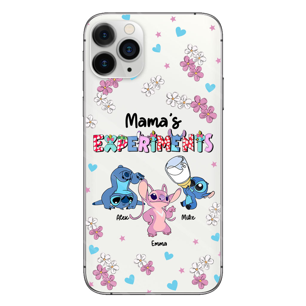 Mama's Experiments - Personalized Mother Clear Phone Case