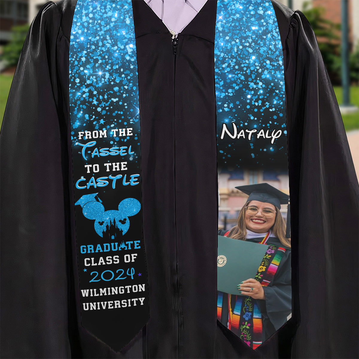 From The Tassel To The Castle - Personalized Graduation Graduation Stole